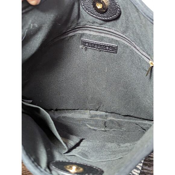 Ahdorned Unlined Black Perforated Neoprene Crossbody Bag Adjustable Strap - Picture 5 of 5